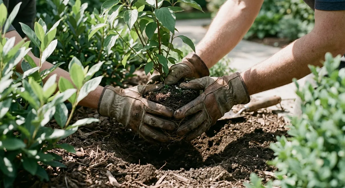 Plantation d’arbustes